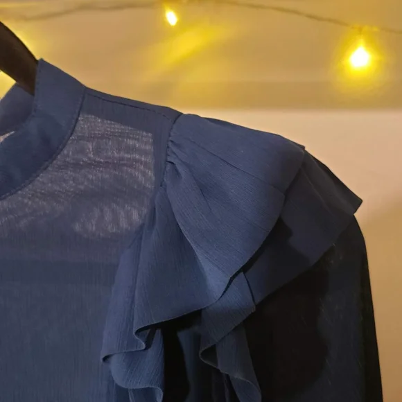 She & Sky Ruffled Shirt - Picture 6 of 8